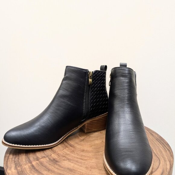 Corkys Women's Black Woven Boots Size 8 - Picture 4 of 5